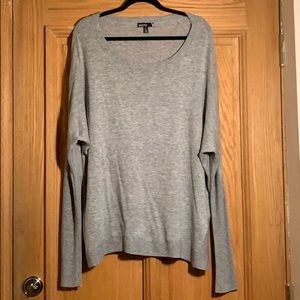 Grey Wool Tunic Sweater